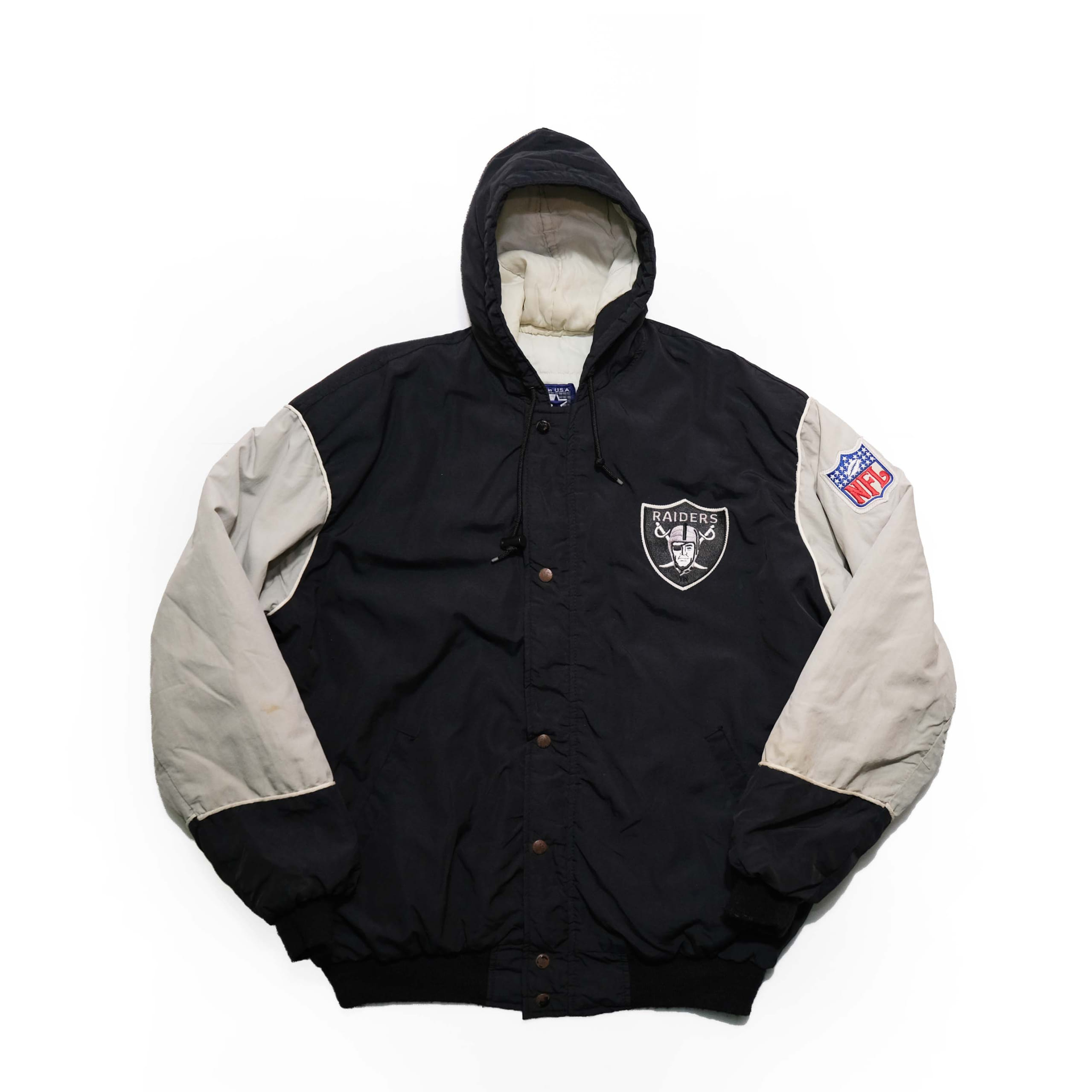 90&#039;s Raiders hoodie jacket