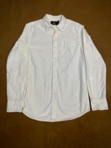 RRL Solid White Shirts M-L