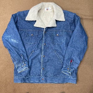 8~90s Dickies Denim Sherpa Jacket XL